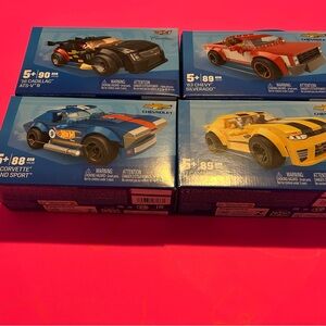Kids Toy Car Set - Blue, Red, Yellow‎